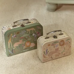 Little Dutch Lot de 2 Valisettes Safari Friends - Vert