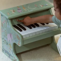 Little Dutch Piano en Bois Safari Friends - Vert