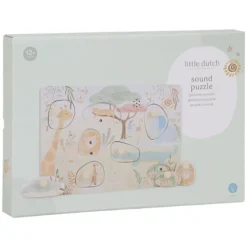 Little Dutch Puzzle Sonore en Bois Safari Friends