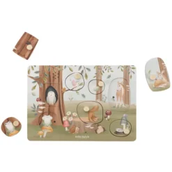 Little Dutch Puzzle Sonore en Bois - Forest Friends