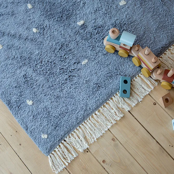 Little Dutch Tapis Pure Dot Blue - 120 x 170 cm