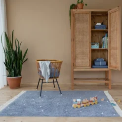 Little Dutch Tapis Pure Dot Blue - 120 x 170 cm