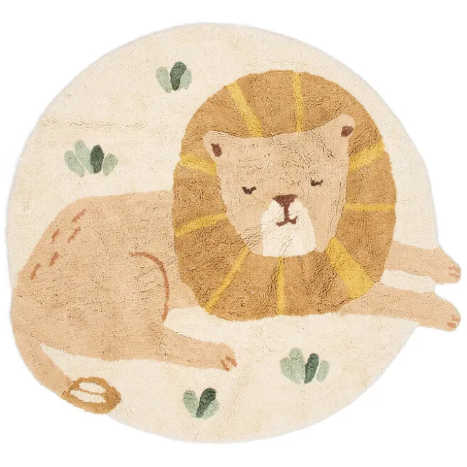 Little Dutch Tapis Safari Friends Lion Jaune - 110 x 117 cm