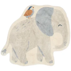 Little Dutch Tapis Safari Friends Eléphant Gris - 110 x 120 cm