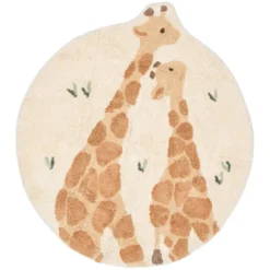 Little Dutch Tapis Safari Friends Girafe Multicolore - 110 x 110 cm