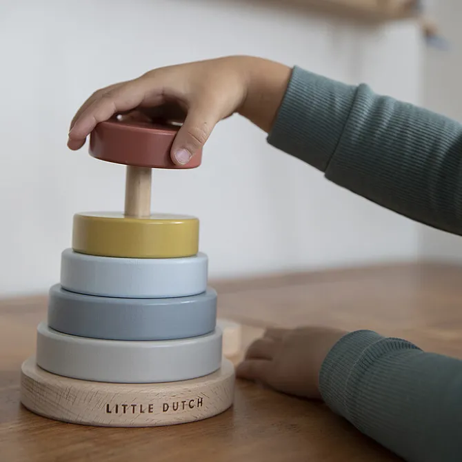 Little Dutch Tour d'Anneaux à Empiler Pure