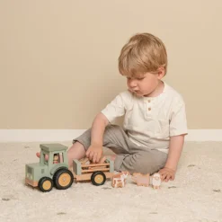 Little Dutch Tracteur avec Remorque Little Farm