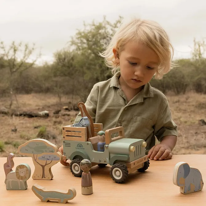 Little Dutch Voiture de Safari avec Animaux Safari Friends - Vert