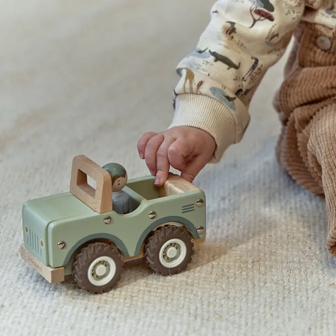 Little Dutch Voiture de Safari avec Figurine Safari Friends