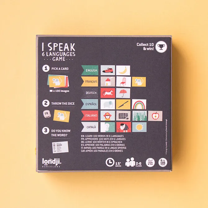Londji Jeu d'Apprentissage Je Parle 6 Langues