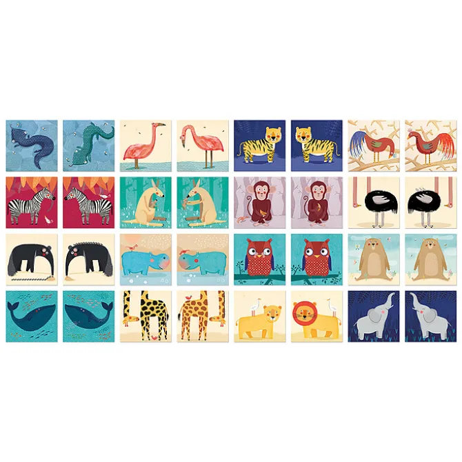 Londji Jeu de Mémo - Les Animaux Sauvages