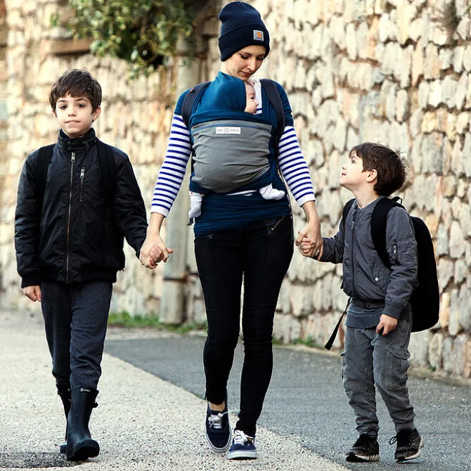 Love Radius Echarpe de Portage L'Originale - Paon et Elephant
