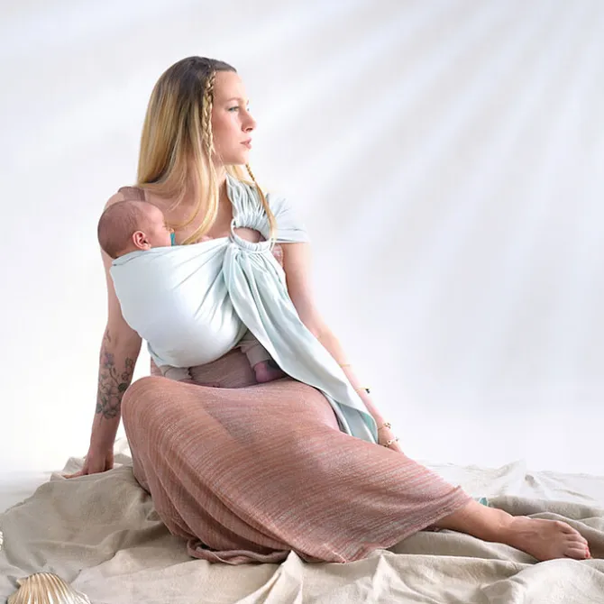 Love Radius Echarpe Tissée sans Noeud - Azur Clair