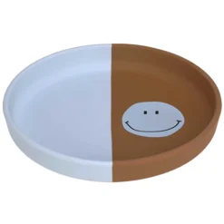 LÄSSIG Assiette en Silicone Happy Rascals - Smile