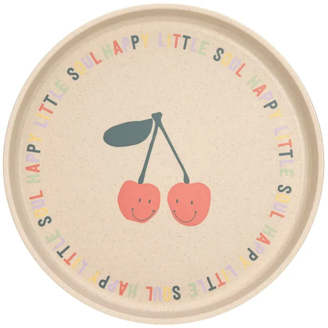 LÄSSIG Assiette Happy Fruits - Cerise
