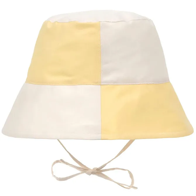 LÄSSIG Bob Anti-UV Damier Jaune Pâle Sel Marin - 1/3 Ans