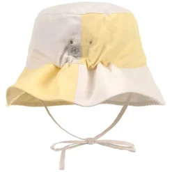 LÄSSIG Bob Anti-UV Damier Jaune Pâle Sel Marin - 1/3 Ans