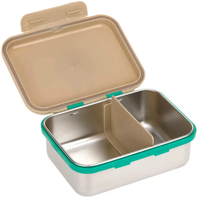 LÄSSIG Boîte à Goûter Inox Happy Trails - Grenouille