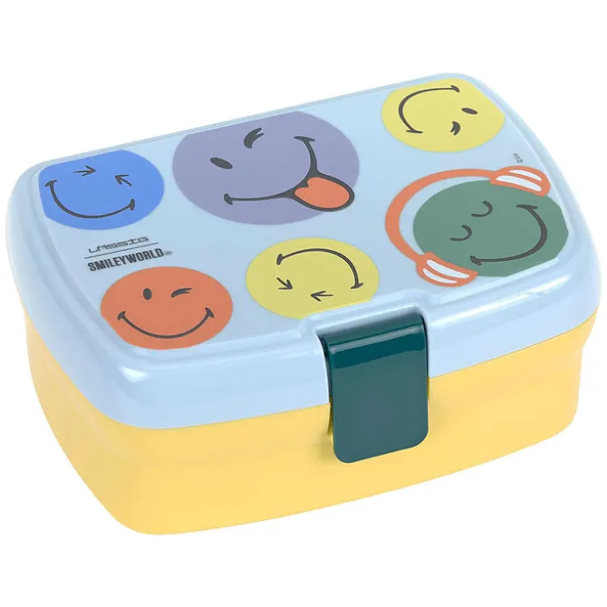 LÄSSIG Boîte à Goûter Smileyworld® - Bleu