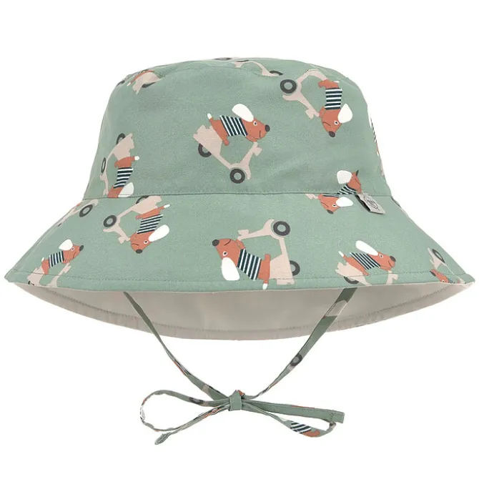 LÄSSIG Chapeau Anti-UV Réversible Scooter Chien Vert - 3/6 Mois