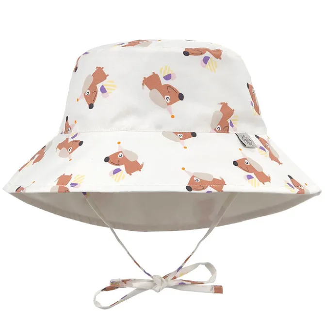 LÄSSIG Chapeau Anti-UV Réversible Ice Cream Chien Sel Marin - 7/12 Mois