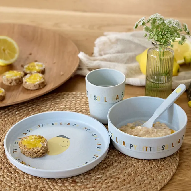LÄSSIG Coffret Repas 4 Pièces Happy Fruits - Citron