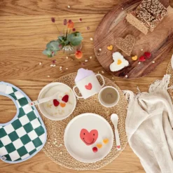 LÄSSIG Coffret Repas 4 Pièces Happy Rascals - Coeur