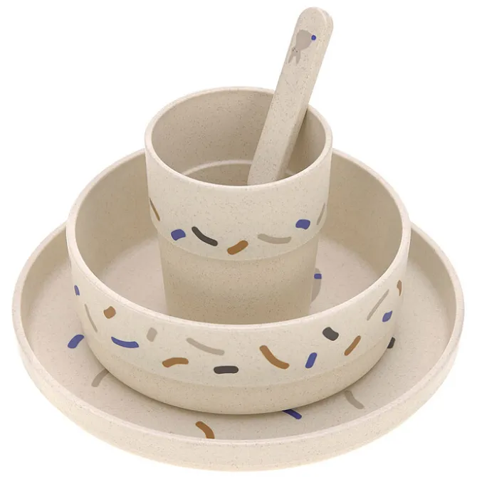 LÄSSIG Coffret Repas 4 Pièces Little Mateys - Bleu Roi