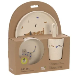 LÄSSIG Coffret Repas 4 Pièces Little Mateys - Bleu Roi