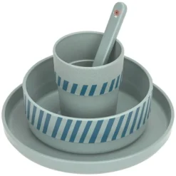 LÄSSIG Coffret Repas 4 Pièces Tiny Team - Chien