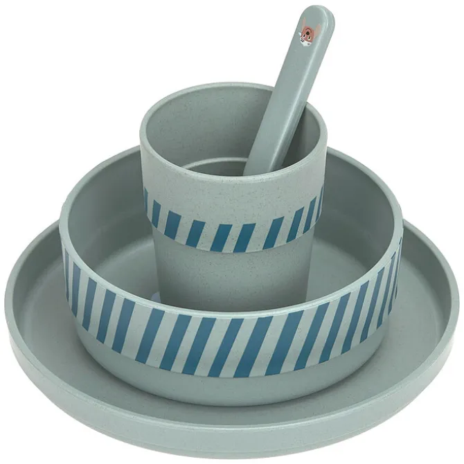 LÄSSIG Coffret Repas 4 Pièces Tiny Team - Chien