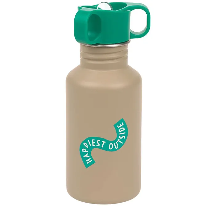 LÄSSIG Gourde Inox Happy Trails Grenouille - 500 ml