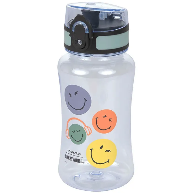 LÄSSIG Gourde Smileyworld® Bleu - 420 ml