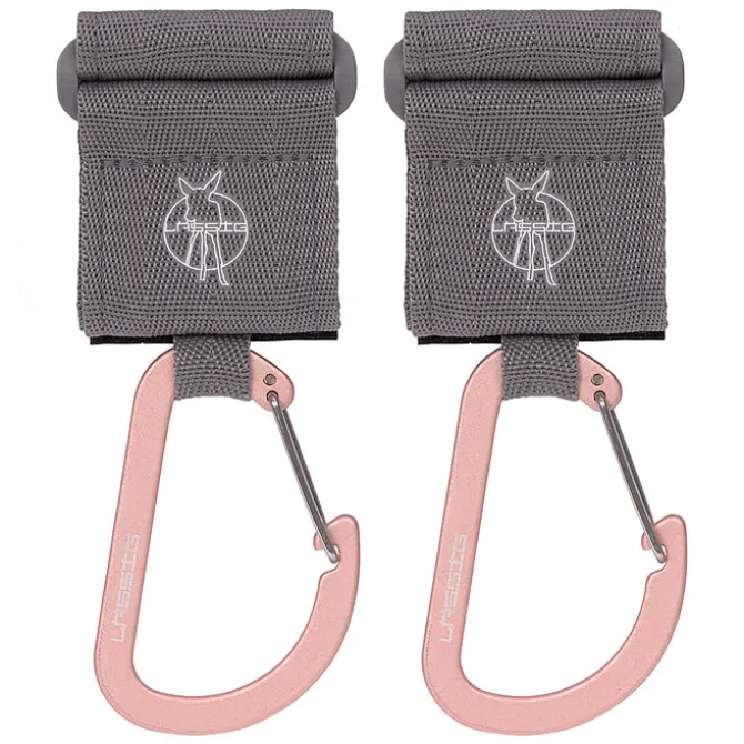 LÄSSIG Lot de 2 Attaches Poussette avec Mousqueton Casual
