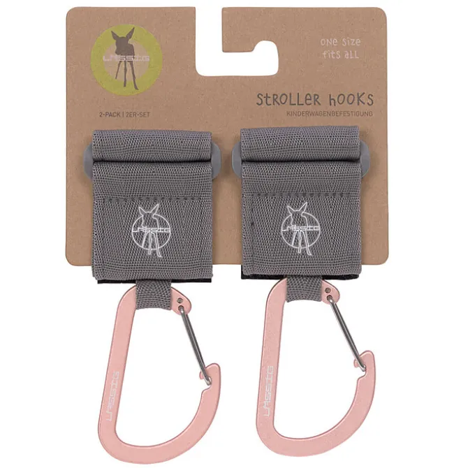 LÄSSIG Lot de 2 Attaches Poussette avec Mousqueton Casual