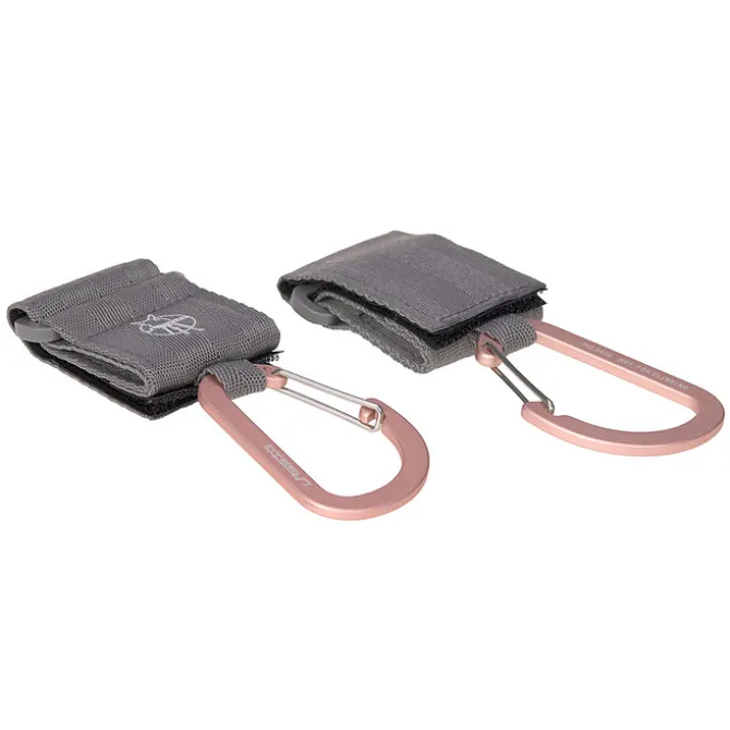 LÄSSIG Lot de 2 Attaches Poussette avec Mousqueton Casual