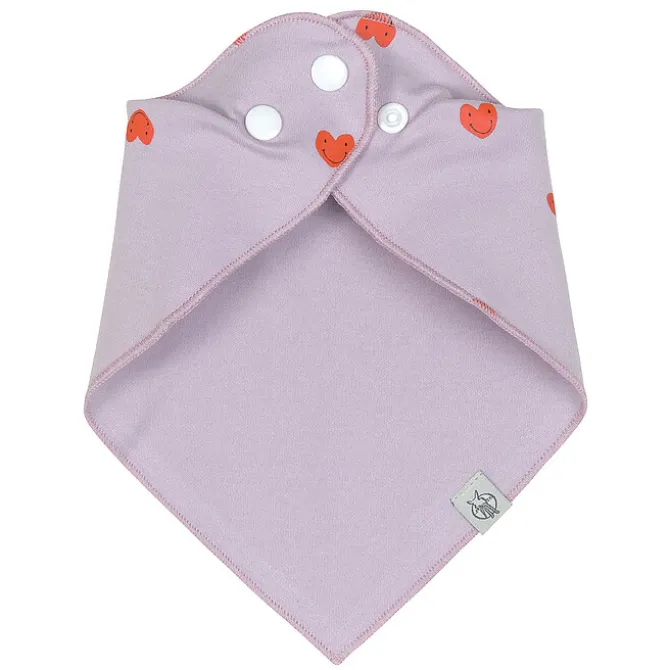 LÄSSIG Lot de 2 Bavoirs Bandana Happy Rascals Coeur - 0/24 Mois