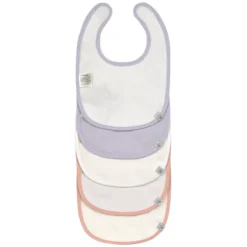 LÄSSIG Lot de 5 Bavoirs Eponge Tiny Team Chat - 3/18 Mois