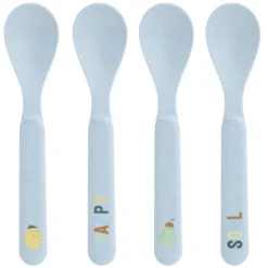 LÄSSIG Lot de 4 Cuillères Happy Fruits - Citron