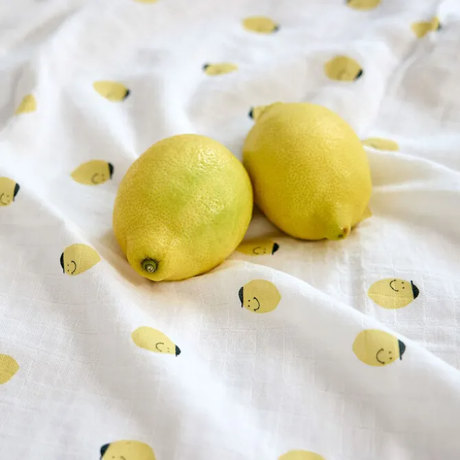 LÄSSIG Lot de 3 Langes Happy Fruits - Citron