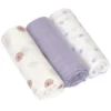 LÄSSIG Lot de 3 Langes Tiny Team - Lilas Pastel