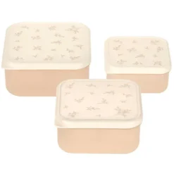 LÄSSIG Lot de 3 Snackbox Miracle of Nature - Rose