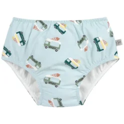 LÄSSIG Maillot de Bain Couche Camion de Glace Illusion Bleu - 12/18 Mois