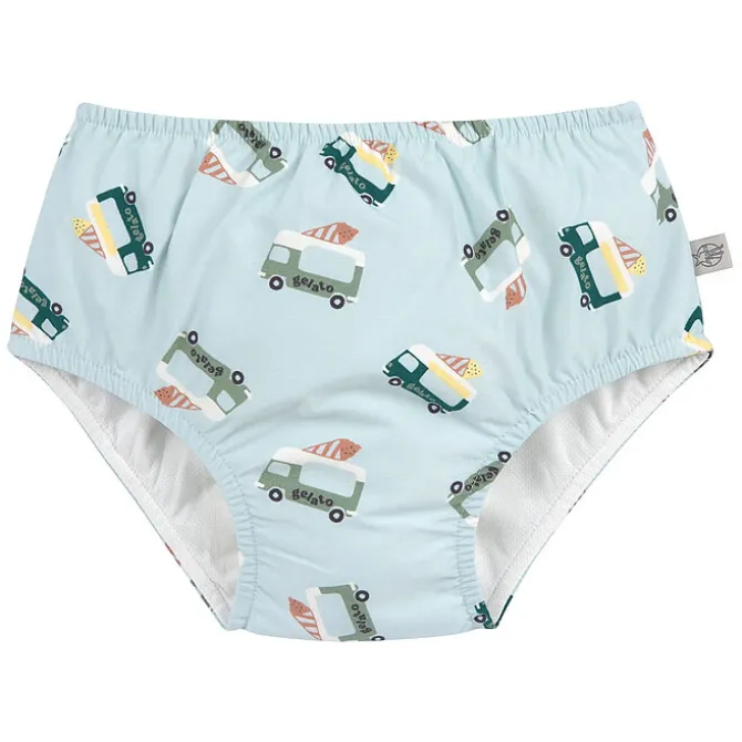 LÄSSIG Maillot de Bain Couche Camion de Glace Illusion Bleu - 7/12 Mois