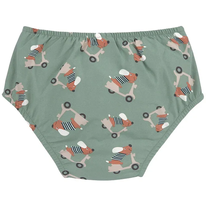 LÄSSIG Maillot de Bain Couche Scooter Chien Vert - 12/18 Mois