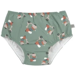 LÄSSIG Maillot de Bain Couche Scooter Chien Vert - 3/6 Mois