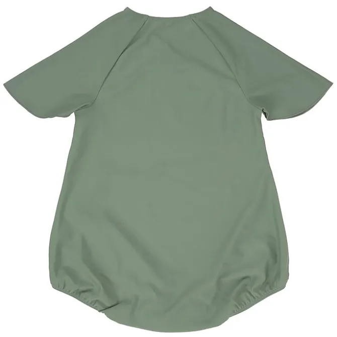 LÄSSIG Maillot de Bain 1 Pièce Manches Courtes Vert - 18/24 Mois