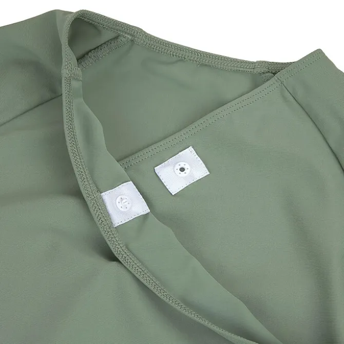 LÄSSIG Maillot de Bain 1 Pièce Manches Courtes Vert - 2/3 Ans