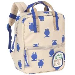 LÄSSIG Sac à Dos Mini Carré Happy Trails - Grenouille