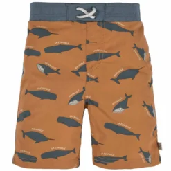 LÄSSIG Short de Bain Splash & Fun Baleines Caramel - 6/12 Mois